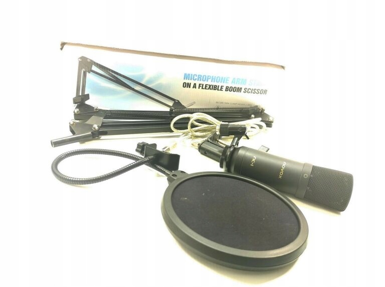 NOVOX NC-1 BK MIKROFON USB + RAMIE MSX1 +POP FILT