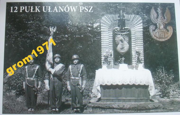 POCZET SZTANDAROWY 12 PUŁK UŁANÓW PODOLSKICH, 1946
