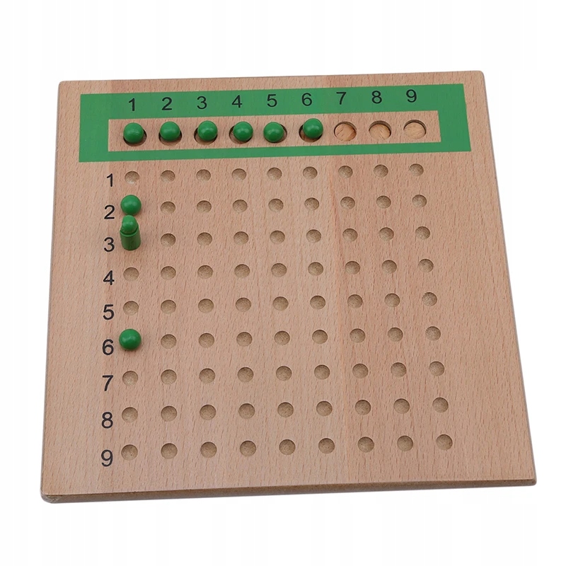 Zabawki przedszkolne Montessori Matematics Material Material Materials Obli