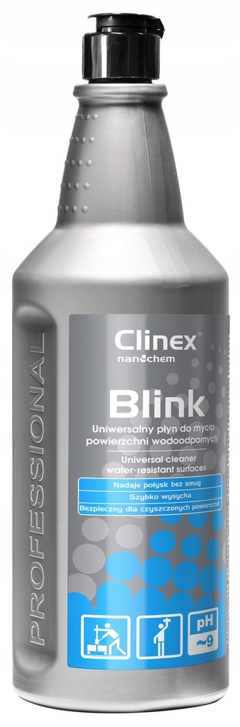 Płyn CLINEX BLINK 1L do mycia powierzch wodoodporn