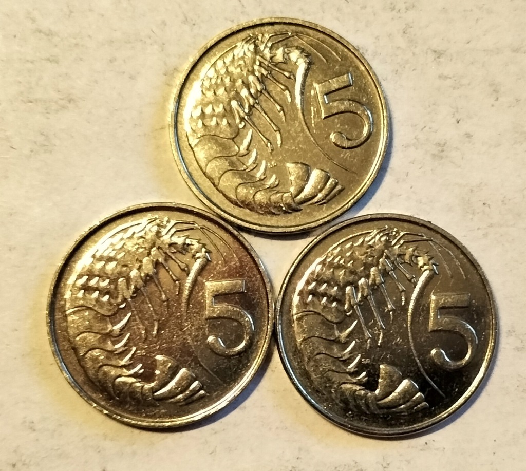 moneta Kajmany 5 cent