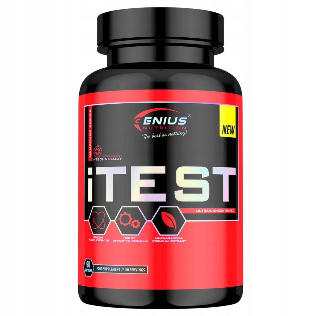 GENIUS NUTRITION iTest booster TESTOSTERON 90 kaps