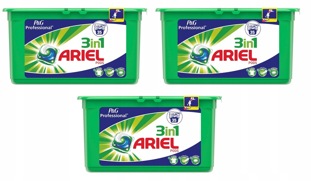 Ariel 3in1 uniwersalne kapsułki do prania 105szt - 8223328233 ...