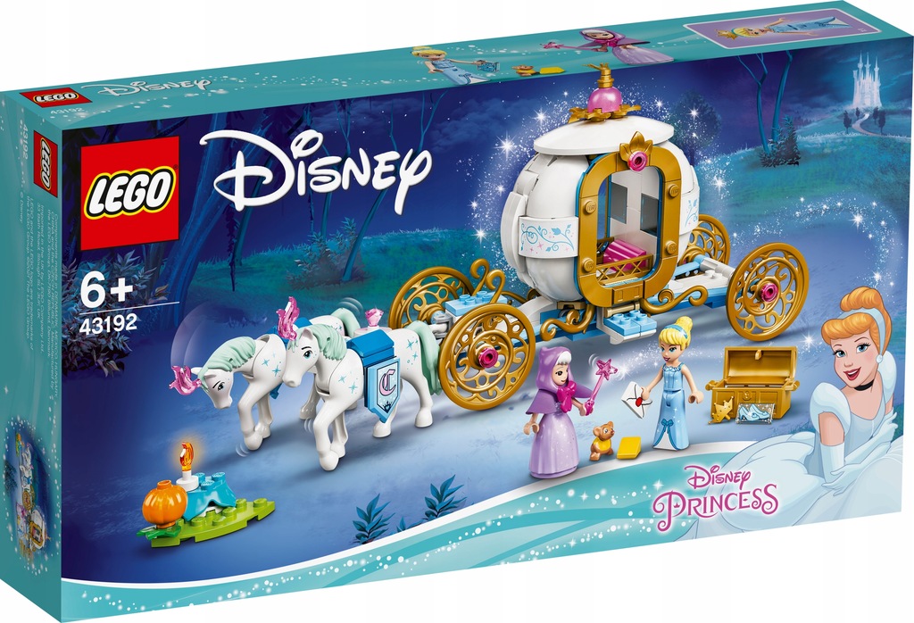 Klocki LEGO 43192 królewski powóz karoca kareta Kopciuszka Disney Princess