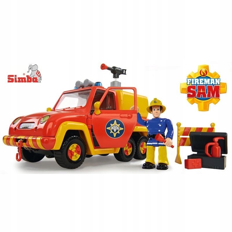 SIMBA Strażak SAM Pojazd Strażacki Figurka Akcesor