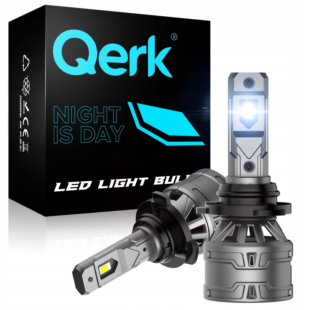 Led Žárovky HB3 Qerk E4 Retrofit 120W 6000K Silné Canbus Odříznutí 9005
