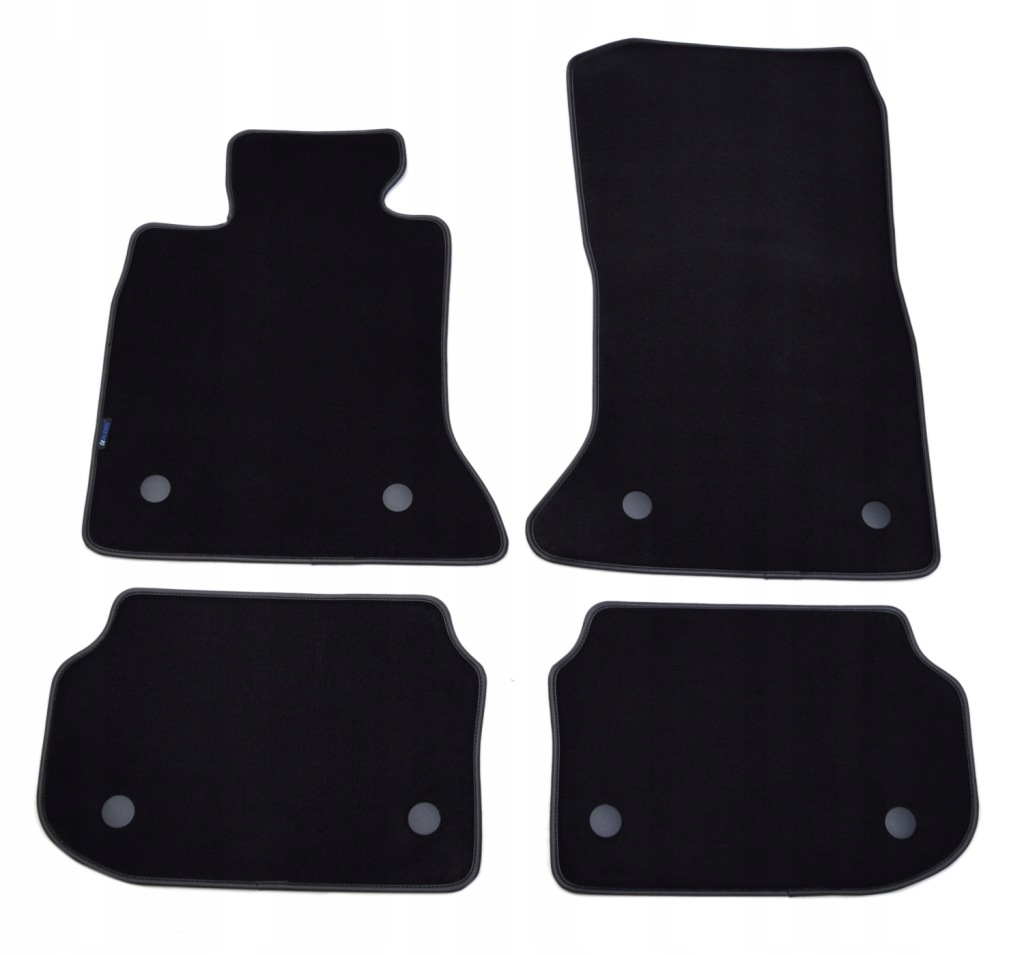 Bmw F10/F11 2010-2013 Suchý Zip Černé velurové koberce – Gold Plus.