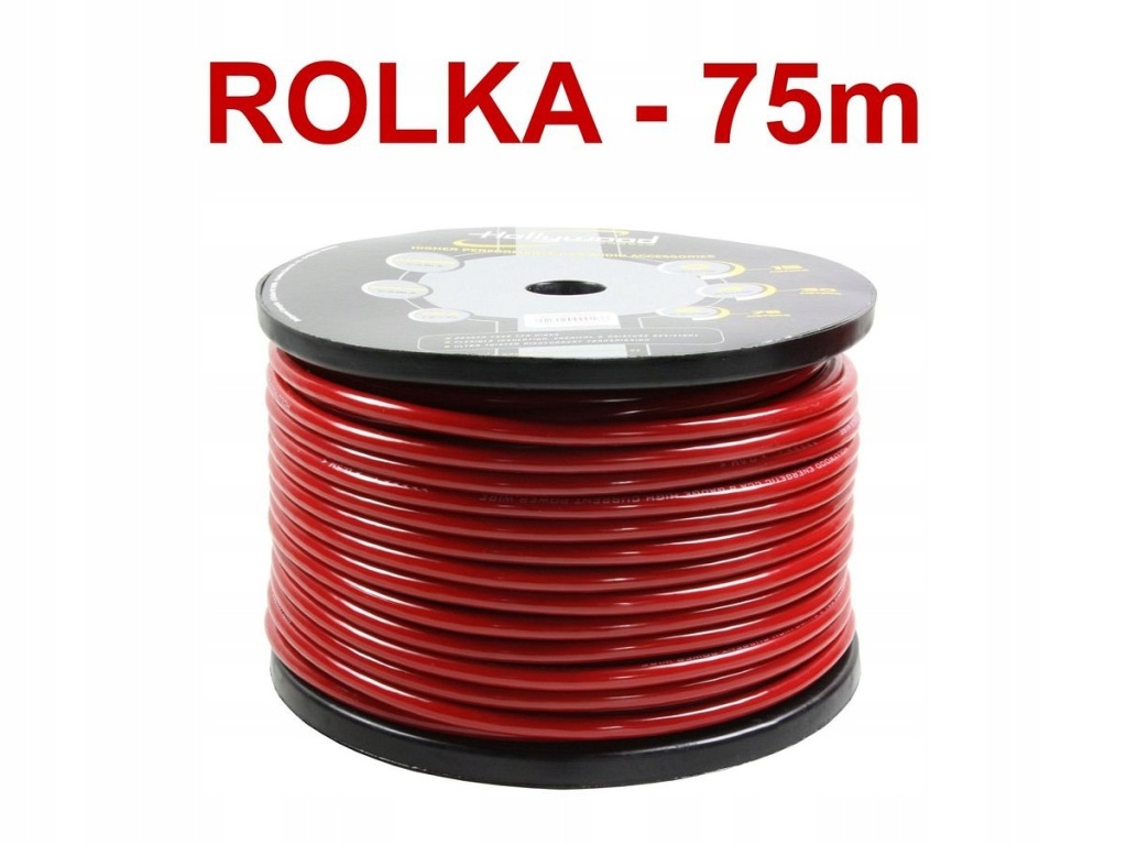 Hollywood Cca PC-R8 – napájecí kabel 8,5 mm2 /75 m