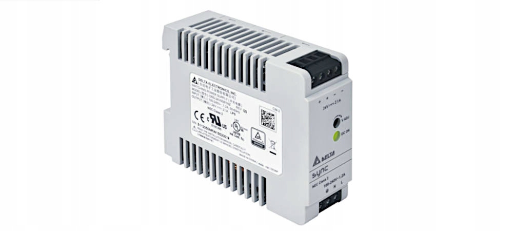 Napájecí zdroj Din 24V/2,08A, Sync, plastové pouzdro, s relé DRS-24V50W1 Č.
