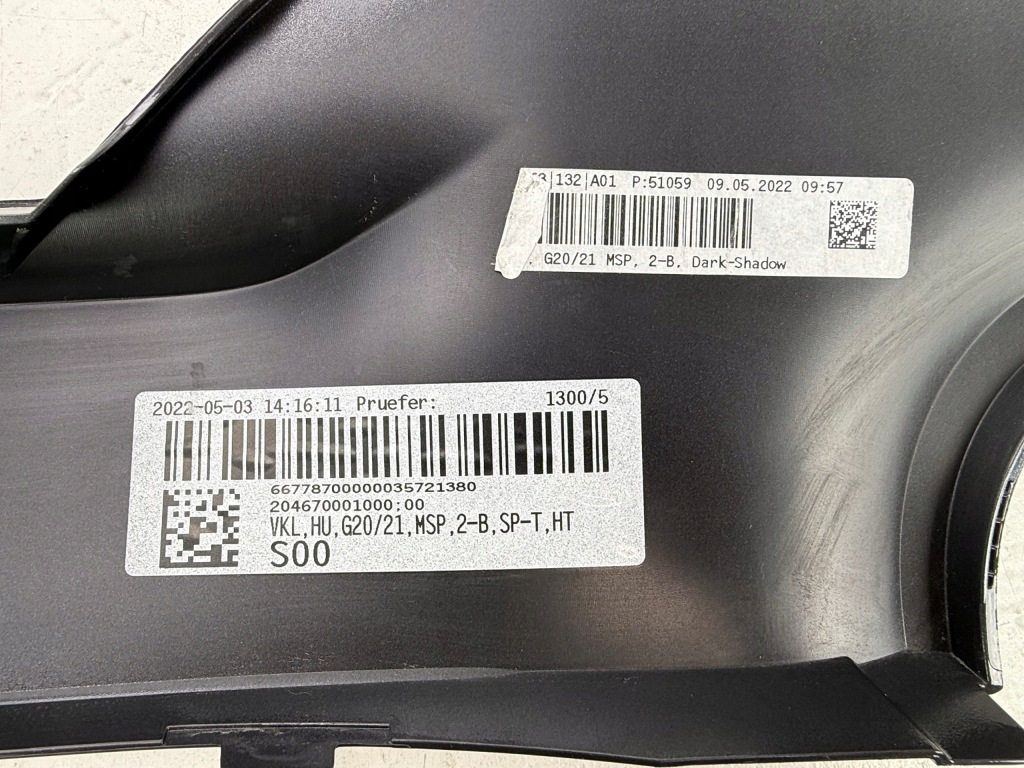 Bmw 3 G20 G21 Tylna Dokładka Zderzaka Dyfuzor M-Pakiet OE 51128069390 — zdjęcie 6