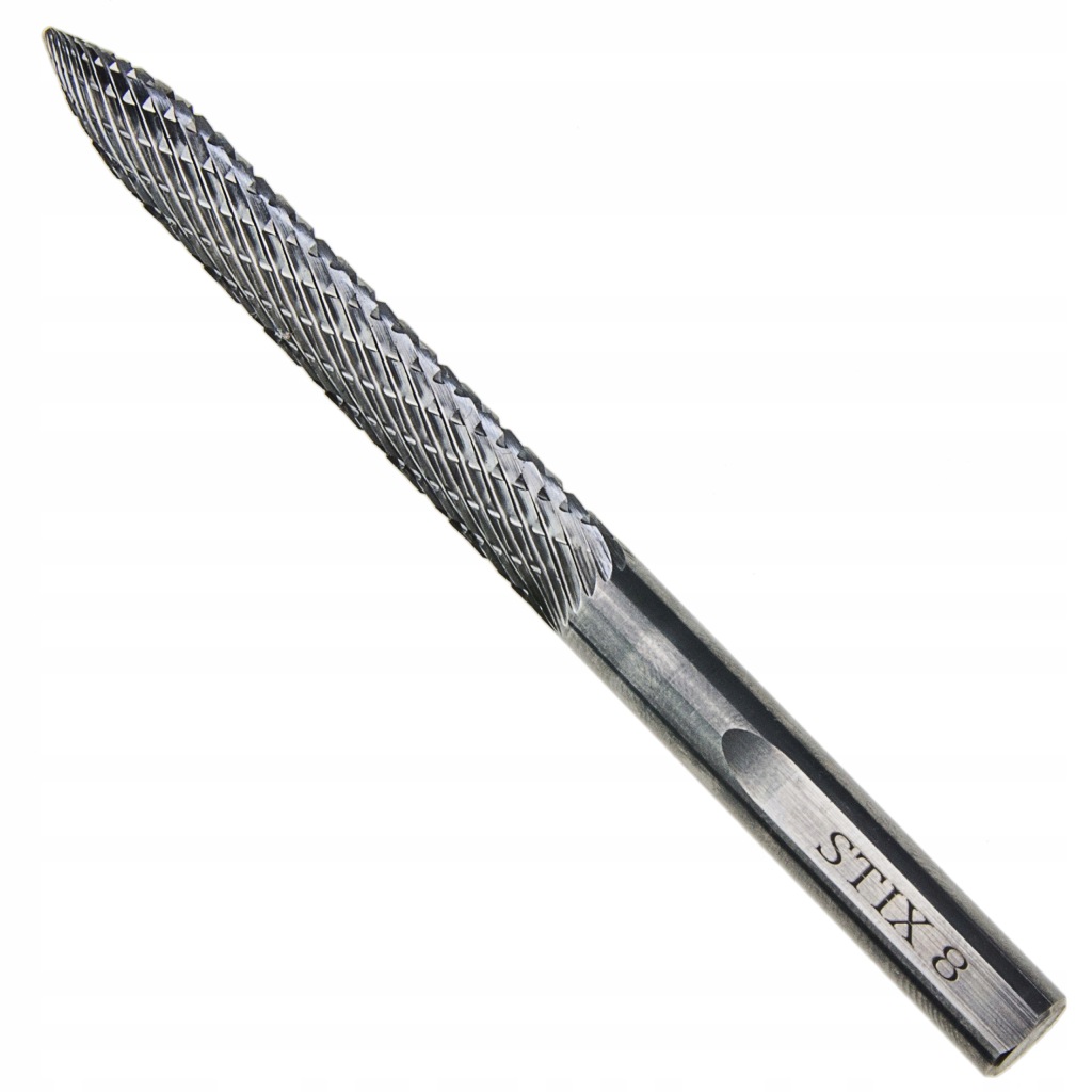 Fréza 8X105 MM Hartmetal Pro Opravu Pneumatik, Ocelový Kord Pro Vrtačku Stix