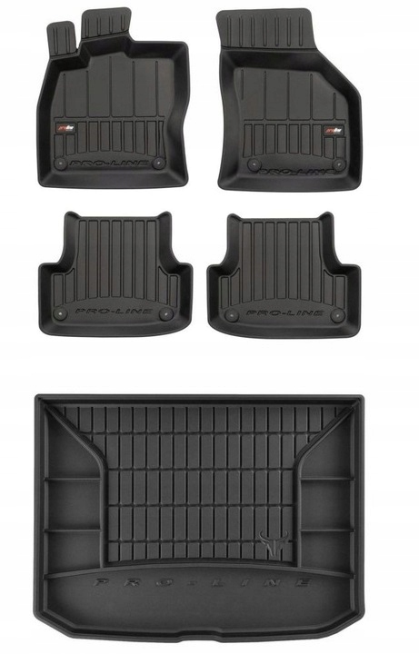Set 3D Koberce a rohož do kufru Audi A3 8V Hatchback 2013-2020