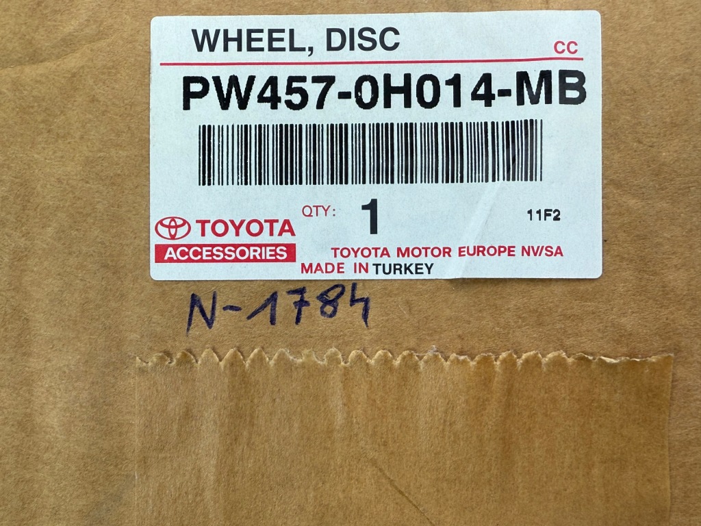 4X Felgi Toyota Aygo X Aluminiowa 5Jx18 ET40 4x100 PW4570H014MB Nowe — zdjęcie 9
