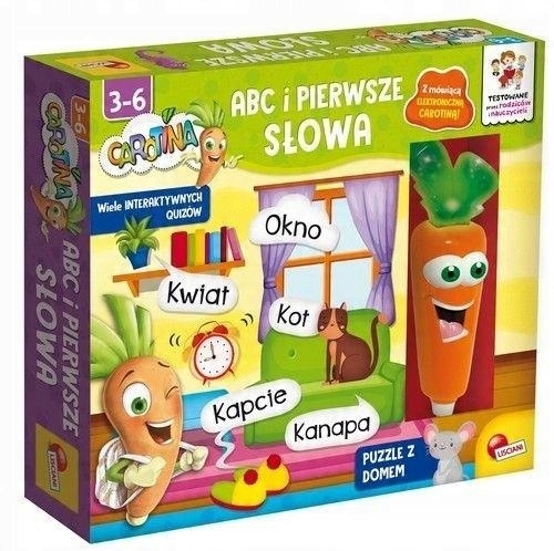 Hračka pro děti ve věku čtyř let Carotina Abc A První Slova