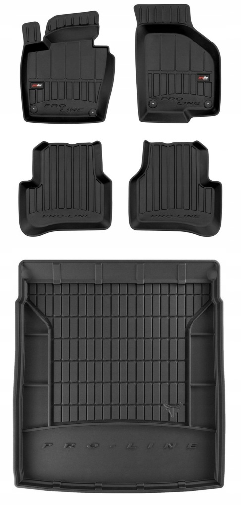 Set 3D gumové rohože Vw Passat B6 Sedan 2005-2010