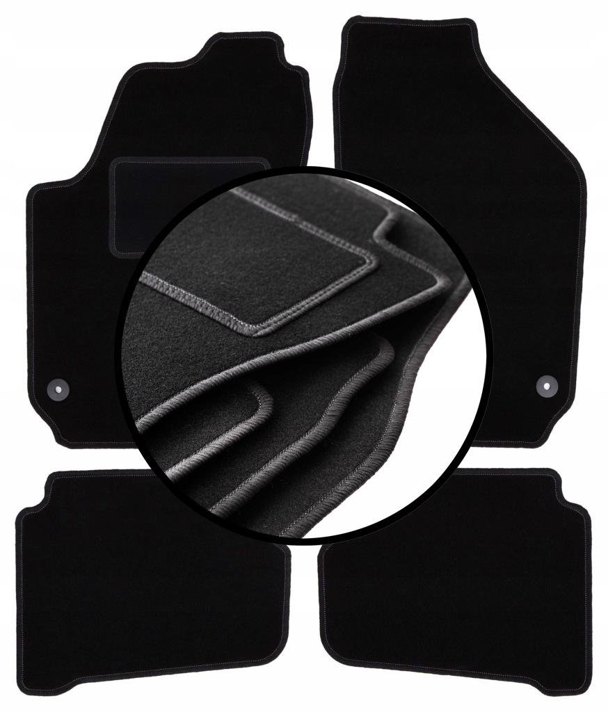 Velurové koberce komplet pro: Seat Cordoba II sedan (2002-2009)