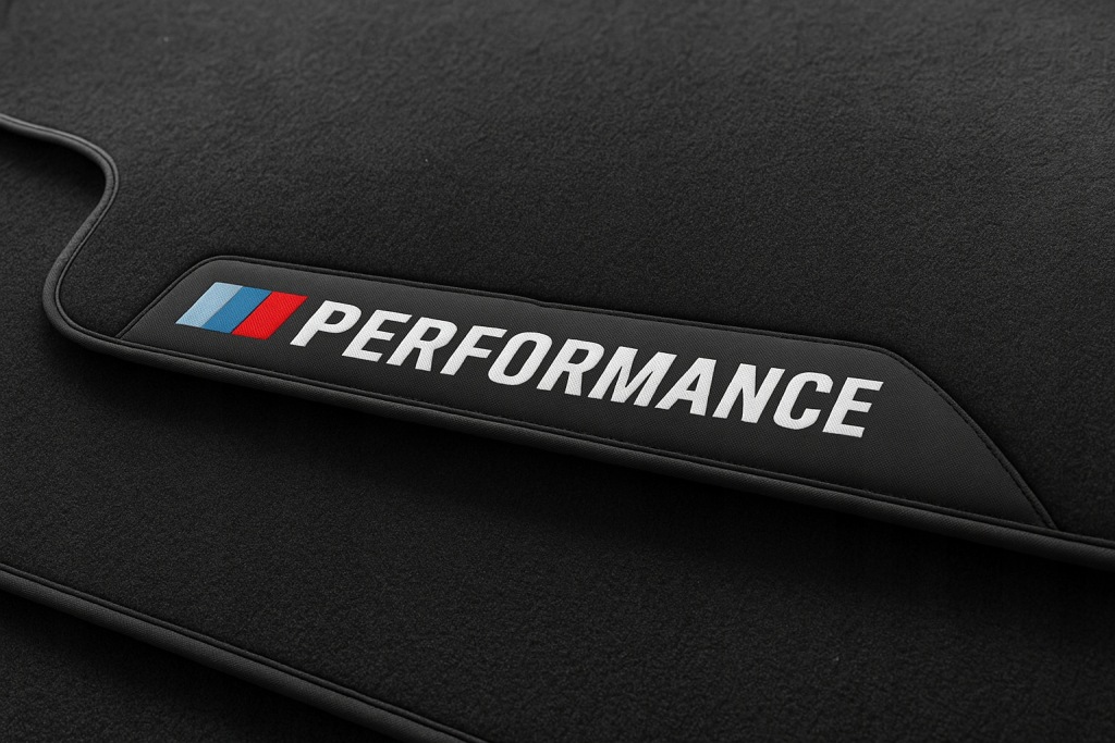 Velurové koberce pro Bmw Vyšívání Performance Vysoká kvalita Sada 4 kusů
