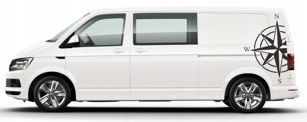 Samolepky Vw T5 T6 velká Růže Větrů