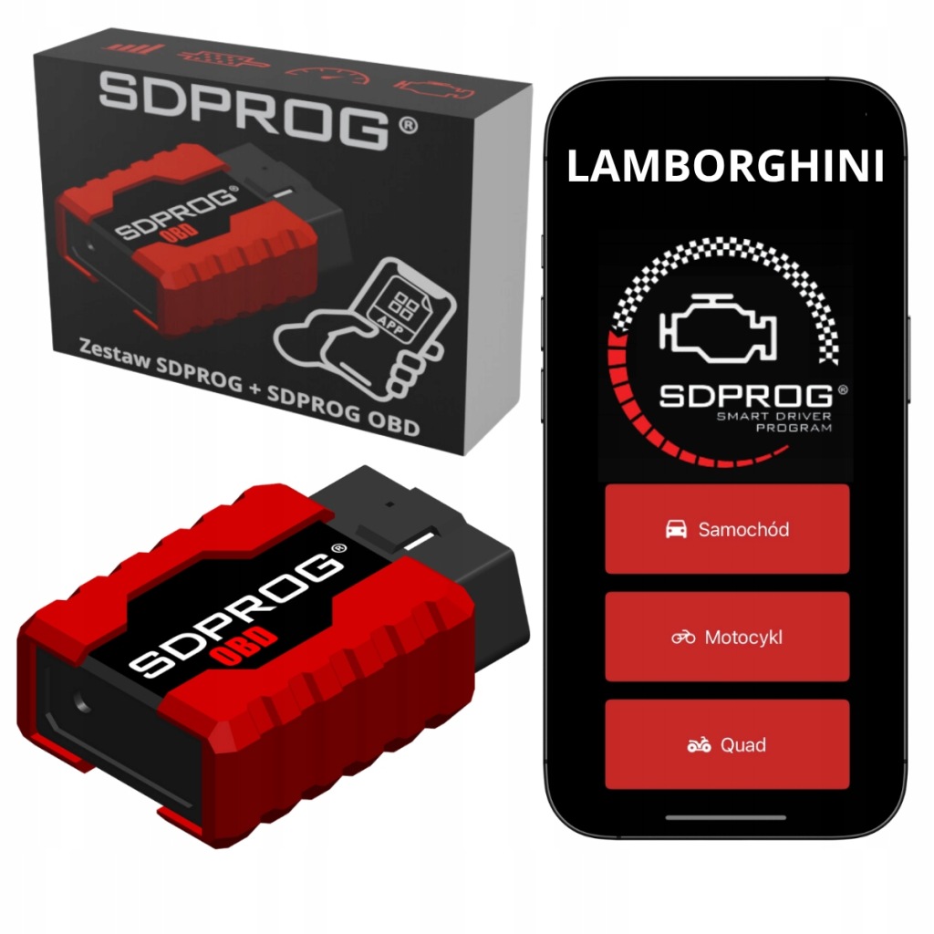 Lamborghini Diagnostický tester Rozhraní OBD2 Program Sdprog Obd