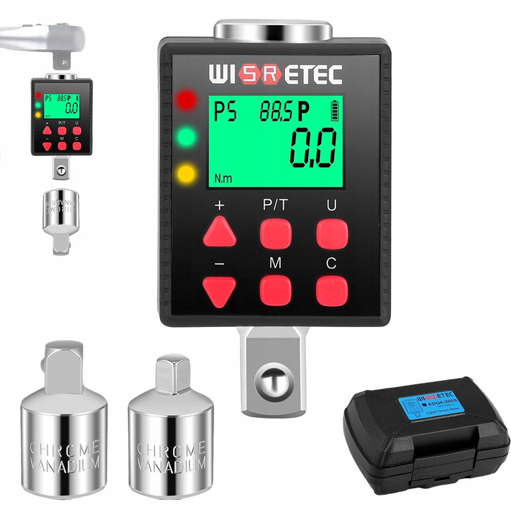 Elektronický měřič točivého momentu 17–340 Nm s LCD displejem