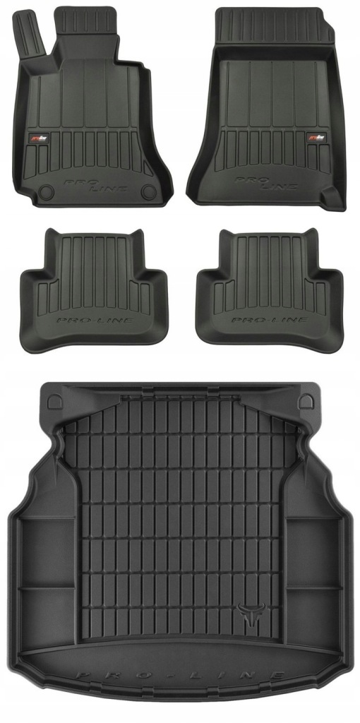 Set 3D gumové rohože Mercedes C W204 Sedan 2007-2014