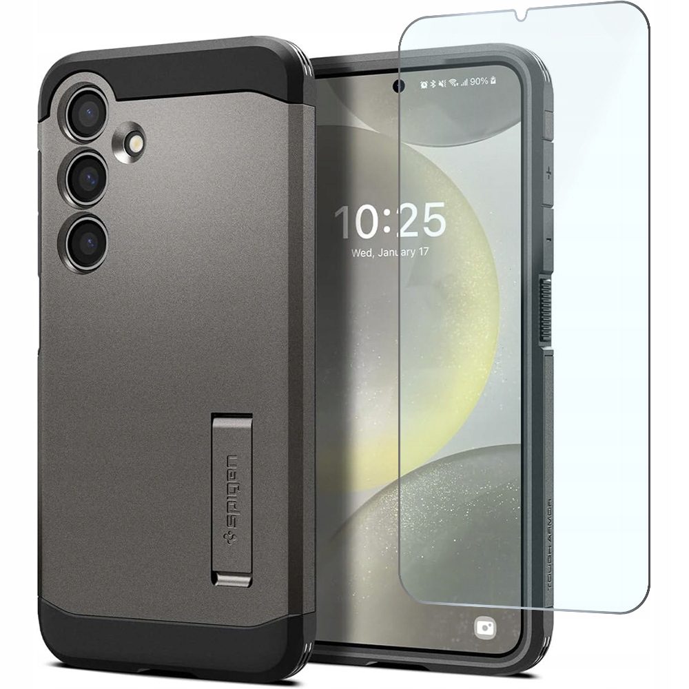 Pouzdro Spigen pro Galaxy S24, silné, ochranné, stylové, pouzdro tvrzené sklo