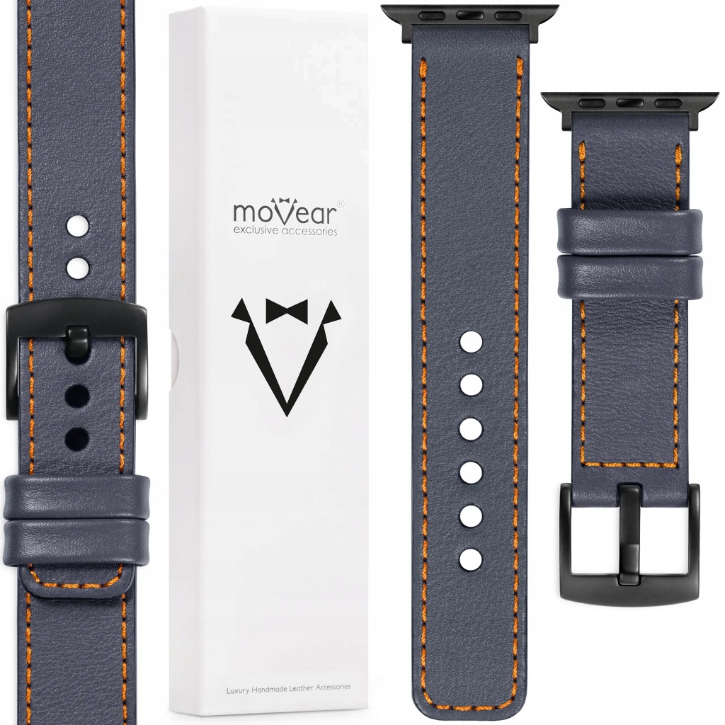 Kožený řemínek pro Apple Watch 10 9 8 7 6 5 Se 46/45/44 mm Ultra Movear