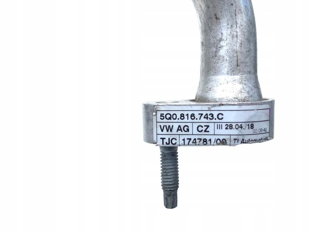 VW Audi Golf Przewód Wąż Klimatyzacji 5Q0816743C — zdjęcie 5