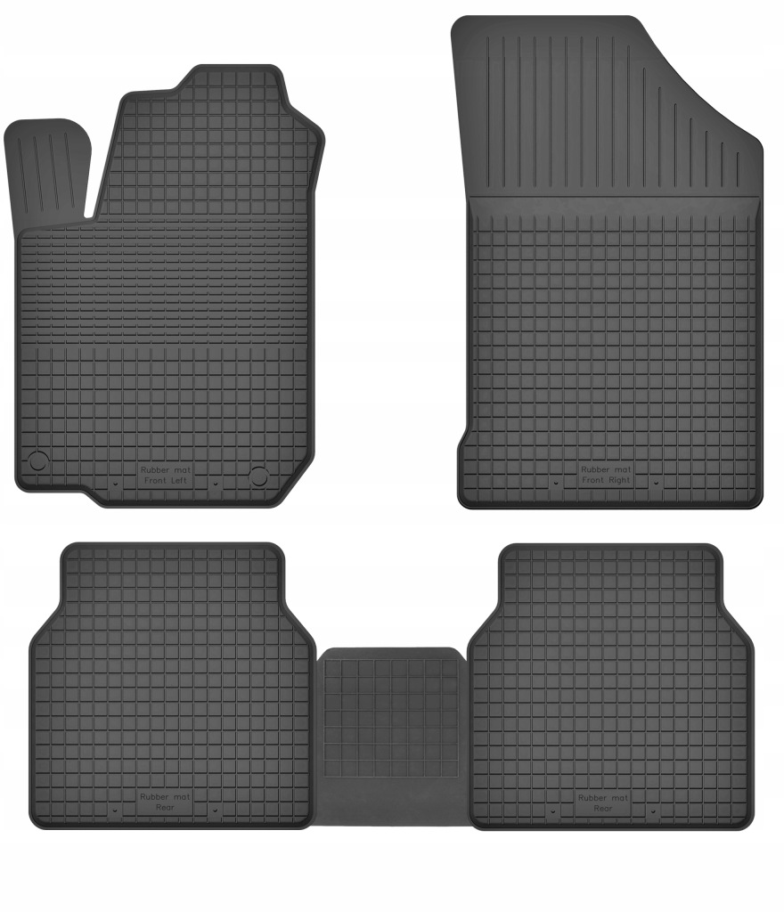 Gumové koberce pro Scirocco II 2 81-92 W Tunel