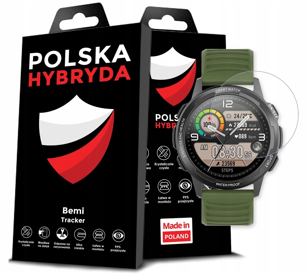 Sklo Hybridní Ochranné Sklo Na Chytré Hodinky Pro Bemi Tracker