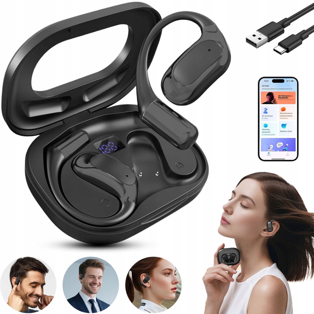 Bluetooth Elektronický Překladač Řeči Jazyk 139 Jazyků Sluchátko