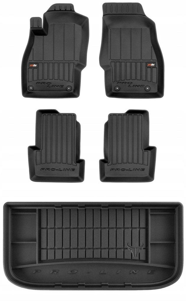 Set 3D gumové rohože pro Opel Adam Hb 2012-2019