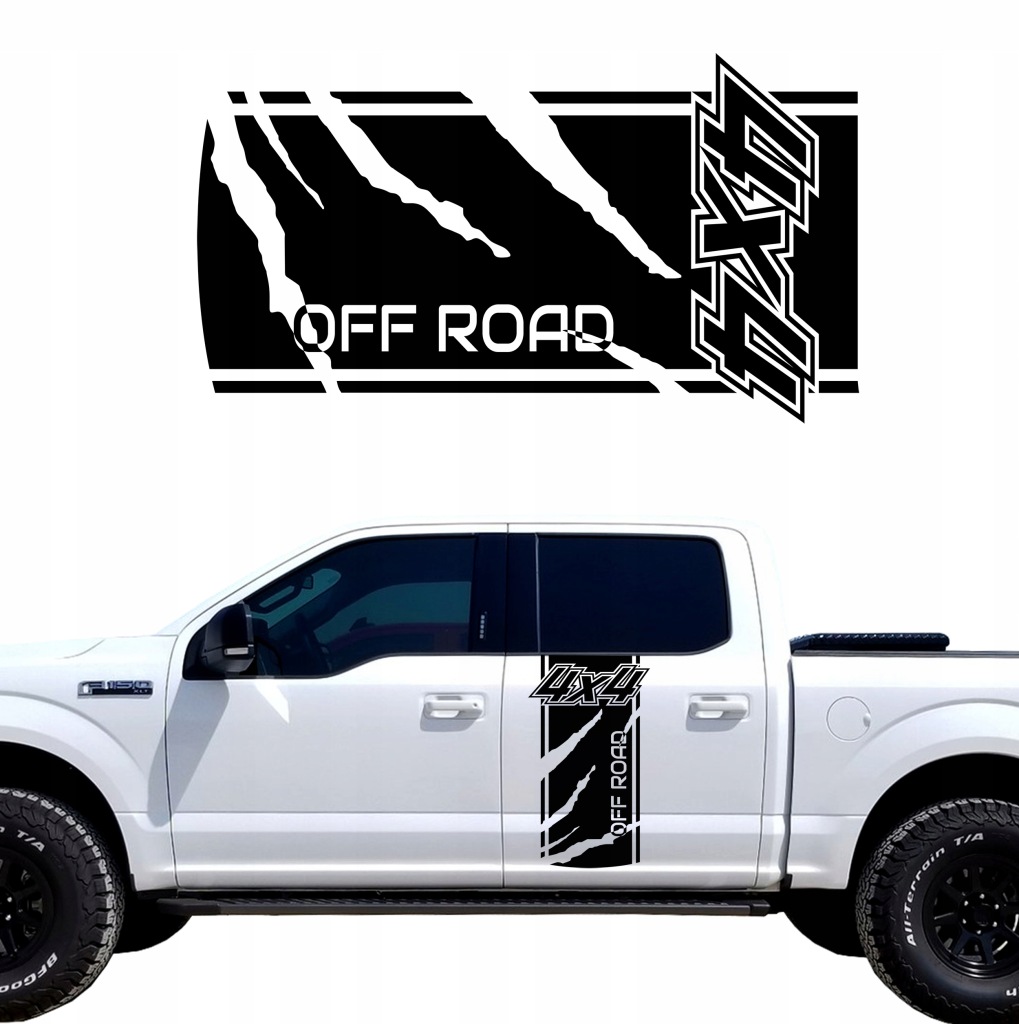 samolepky Na Bok Auta Off Road 44X78 cm