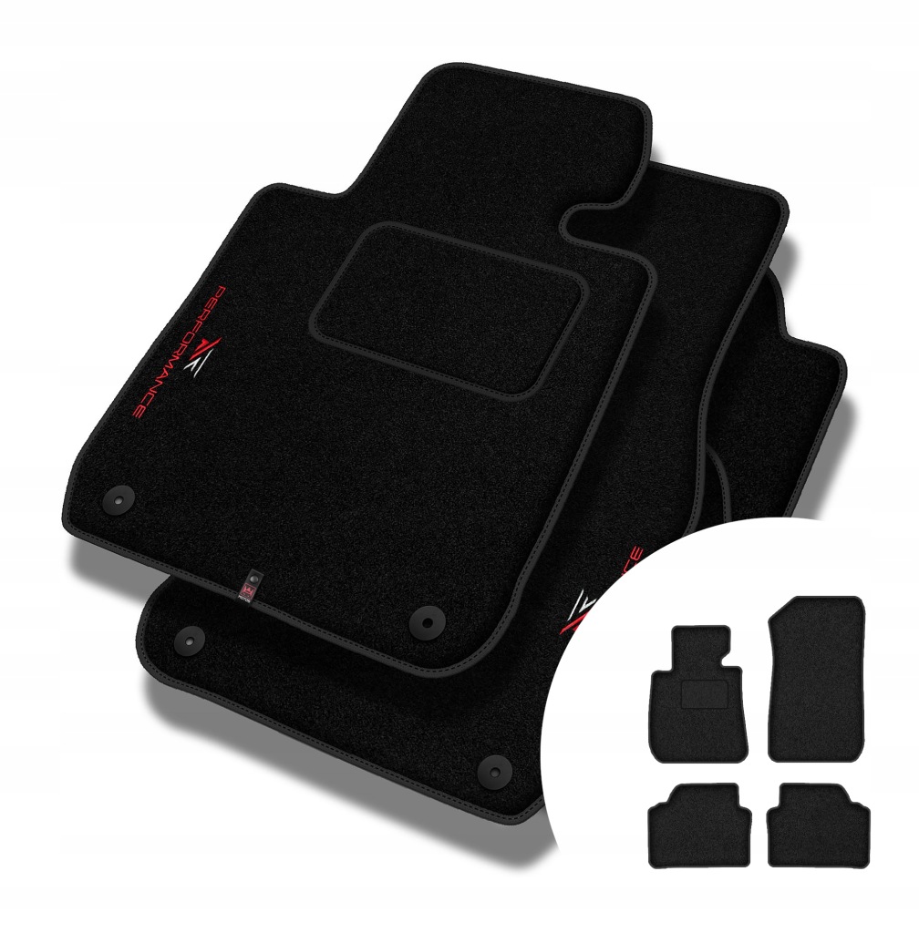 Velurové koberce Performance pro Bmw řady 3 E90 2004-2011