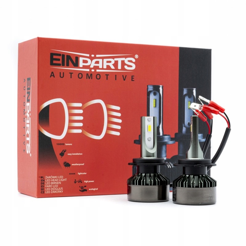 Zdjęcie okazji: Einparts H7 Led Żarówki Canbus 12V 10000 lm Retrofit Audi A4 B6 B8 W204 I30