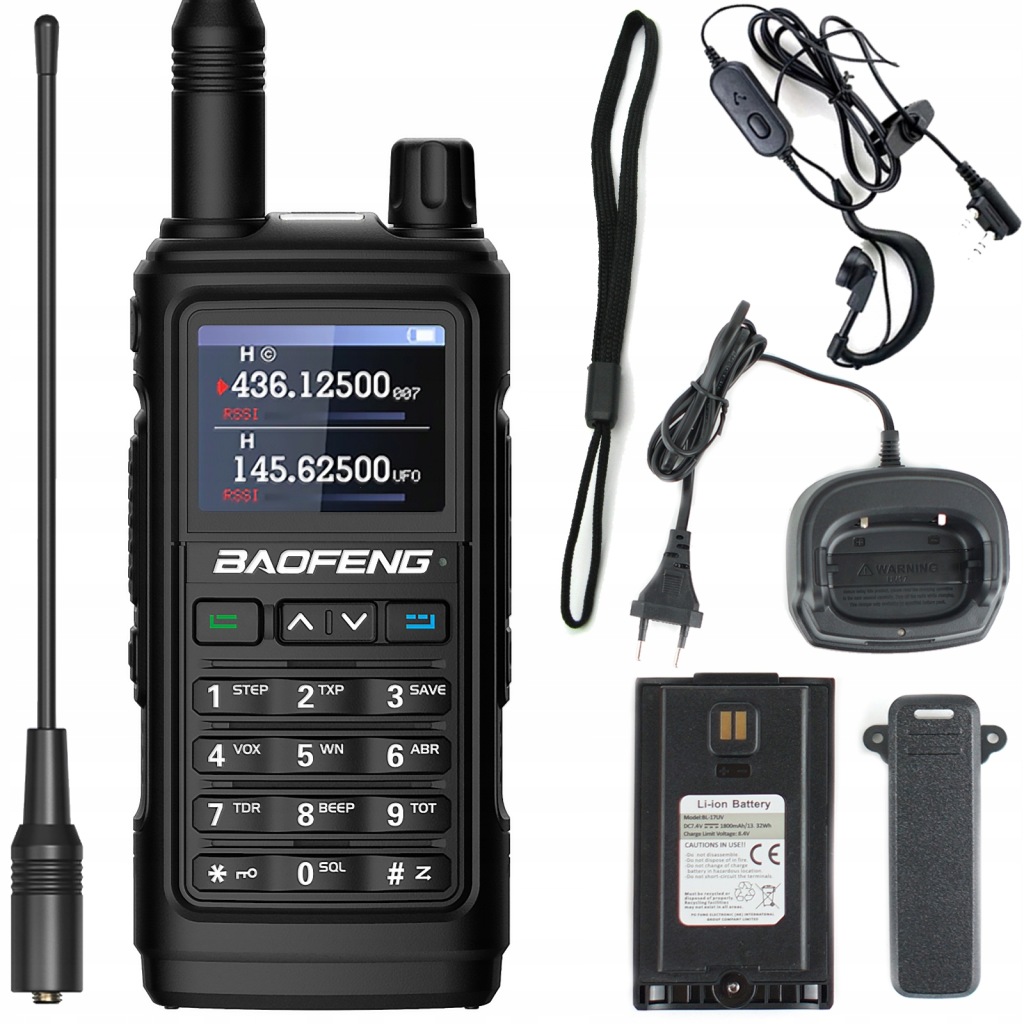 Vysílačka radiotelefon Baofeng UV-17E Walkie Talkie Pmr Vhf Uhf Usb-c