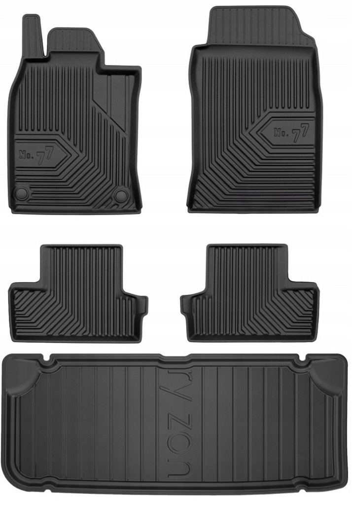 Set 77 Koberce a rohože Mini One R50 R53 Cooper 2001-2006