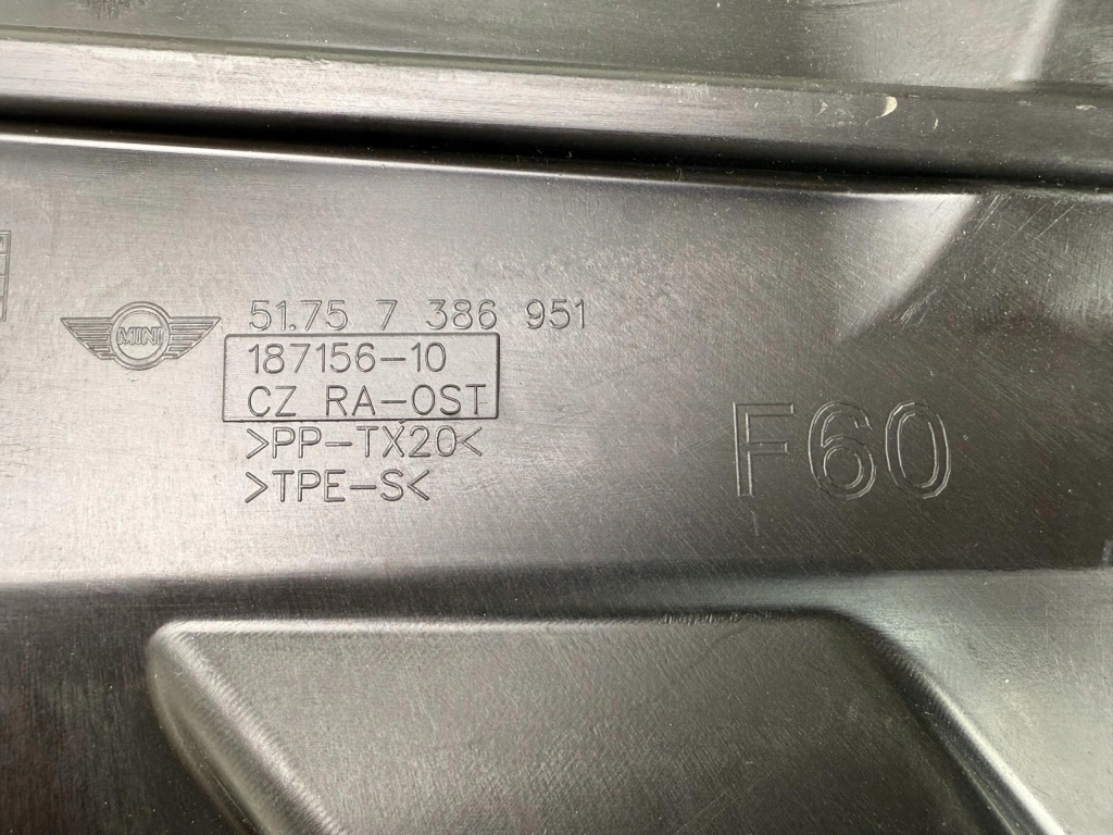 MINI COOPER F60 Osłona Podwozia Zbiornika Lewa 7386951 — zdjęcie 4
