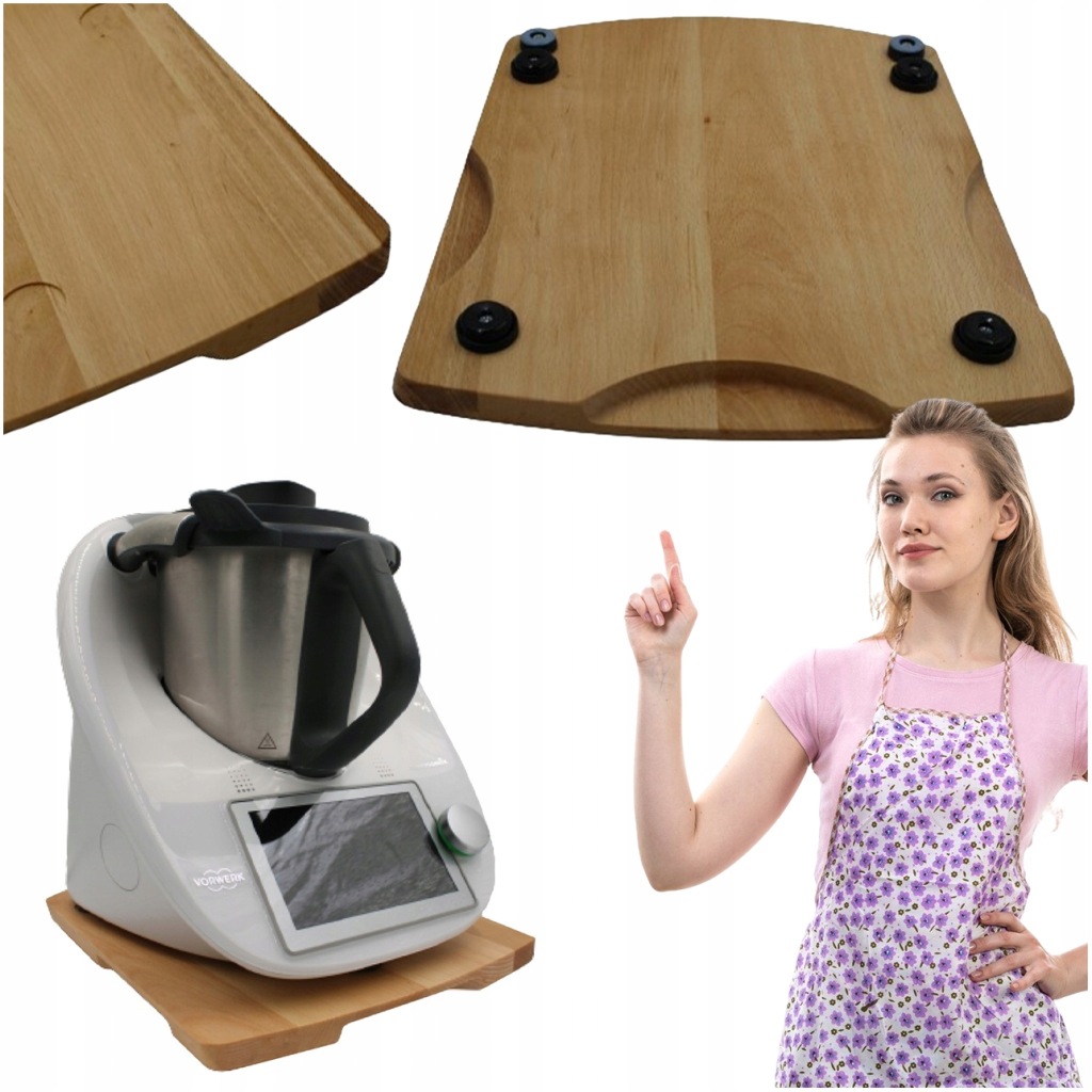 Podstavec Pod Thermomixovou Desku Z Masivního Bukového Dřeva, Pohodlný A Pevný, TM5 TM6