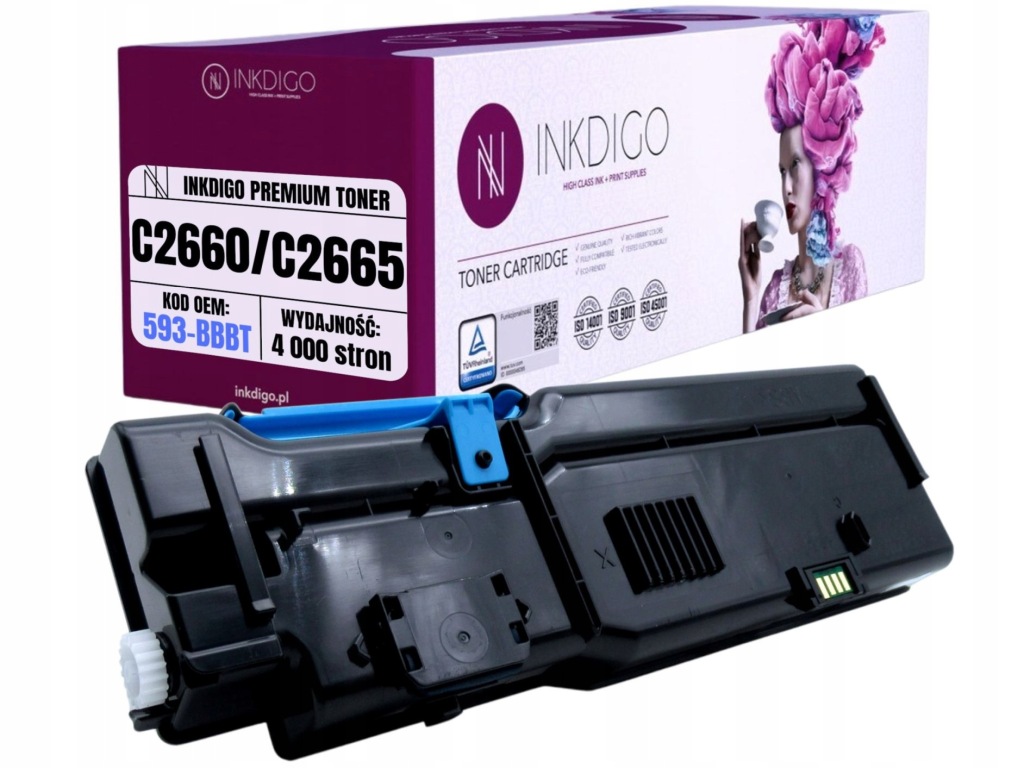 Náhradní toner 593-BBBT pro tiskárny Dell C2660dn C2665dnf