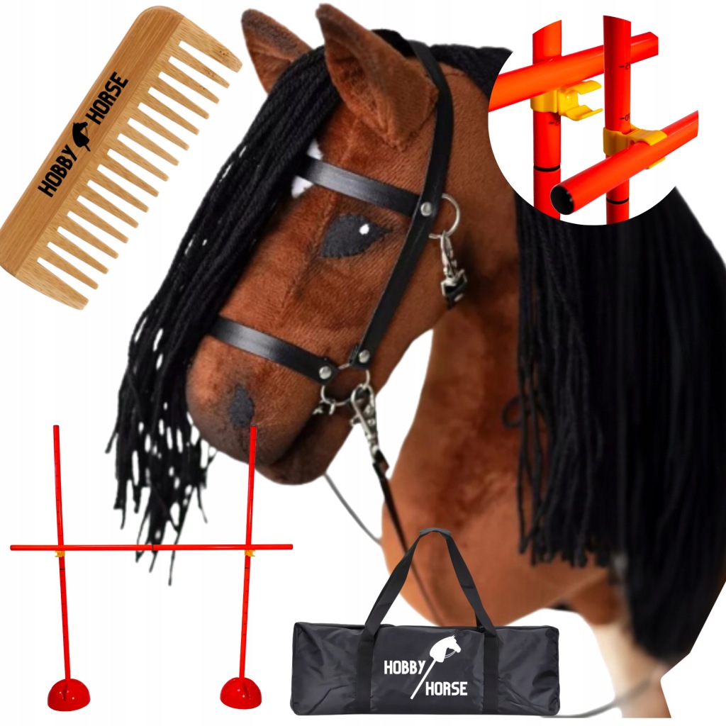 Sada Hobby Horse Kůň Na Tyči A4 Překážka Pro Skokany 120 CM