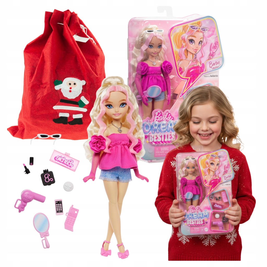 Sada Panenka Barbie Besties Malibu dárek pro holčičku mikulášský pytlík