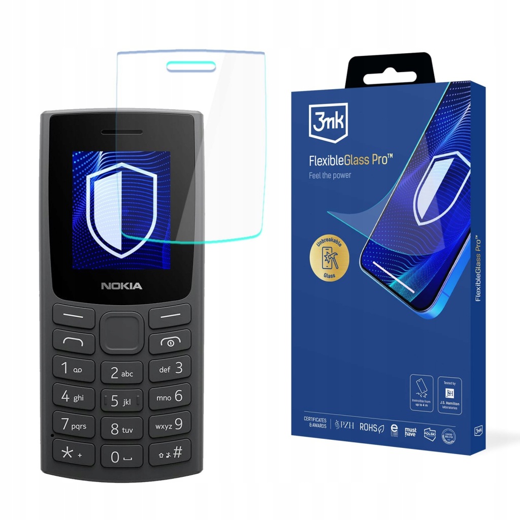 Sklo pro Nokia 105 (2023) – 3mk FlexibleGlass Pro