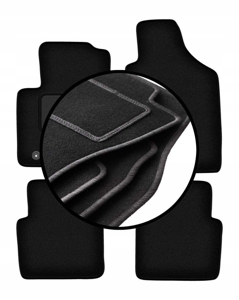 Velurové koberce komplet pro: Ford Ka MK2 hatchback (2008-2012)