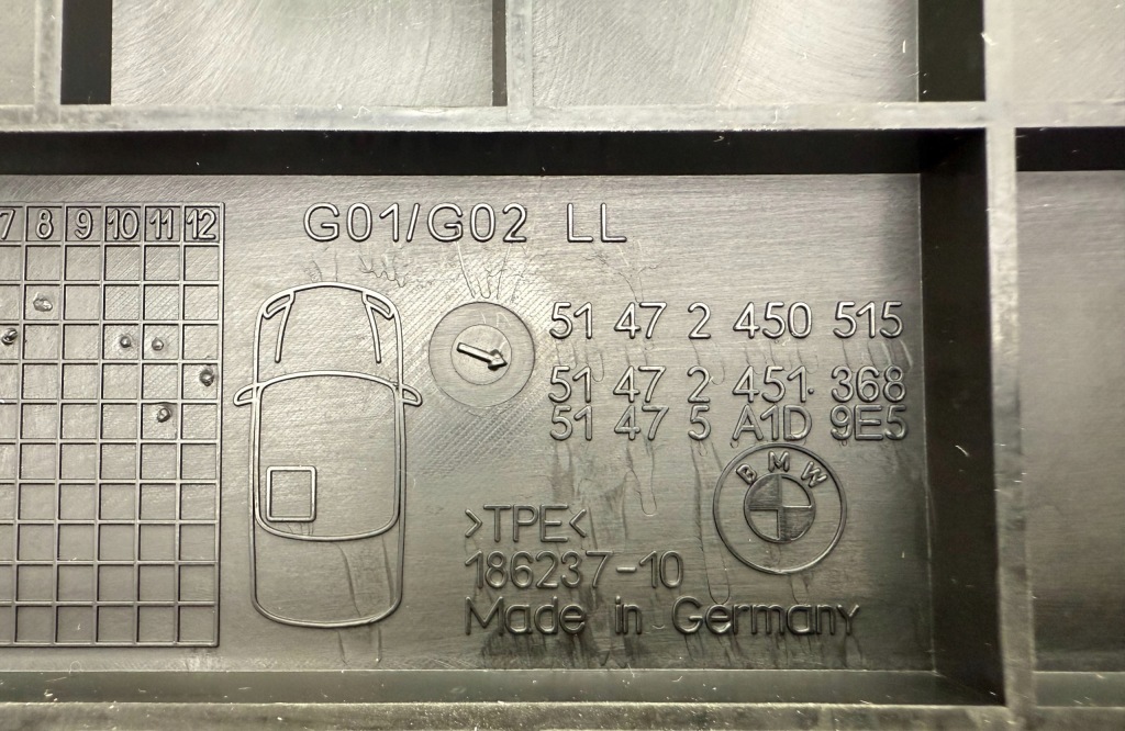 Bmw X4 G02 Dywaniki Gumowe Tylne Tył 51472451368 — zdjęcie 6
