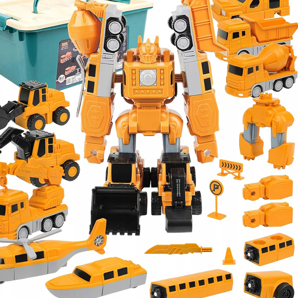 Sada Hraček Pro Inženýrská Vozidla Magnetický Robot Transformace Pro Děti