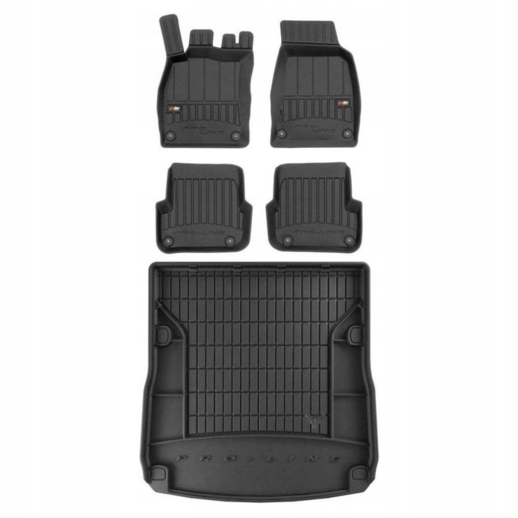 3D gumová sada koberců a rohožek Audi A6 C6 2006-2011 Kombi, po faceliftu