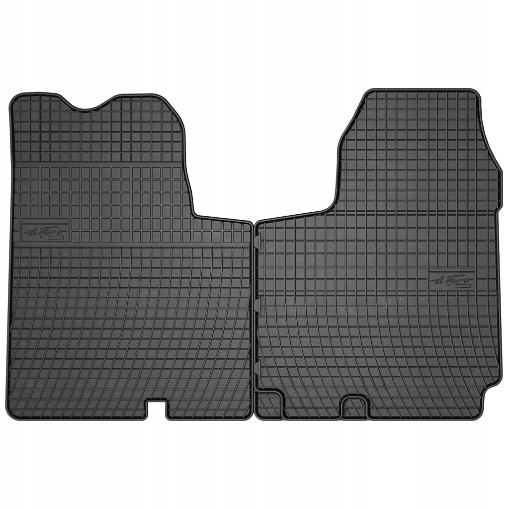 Gumové koberce černé Nissan Primastar od roku 2006 Opel Vivaro 2001-2014 R