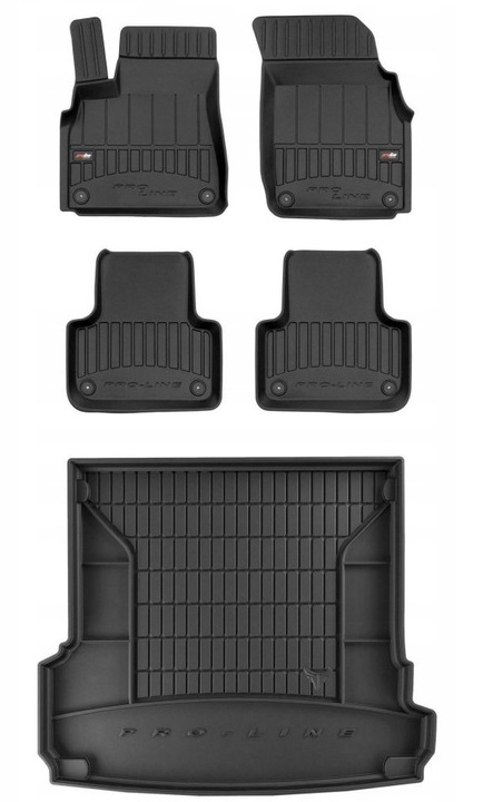 Set 3D Gumové rohože a rohože Audi Q7 2 od 2015