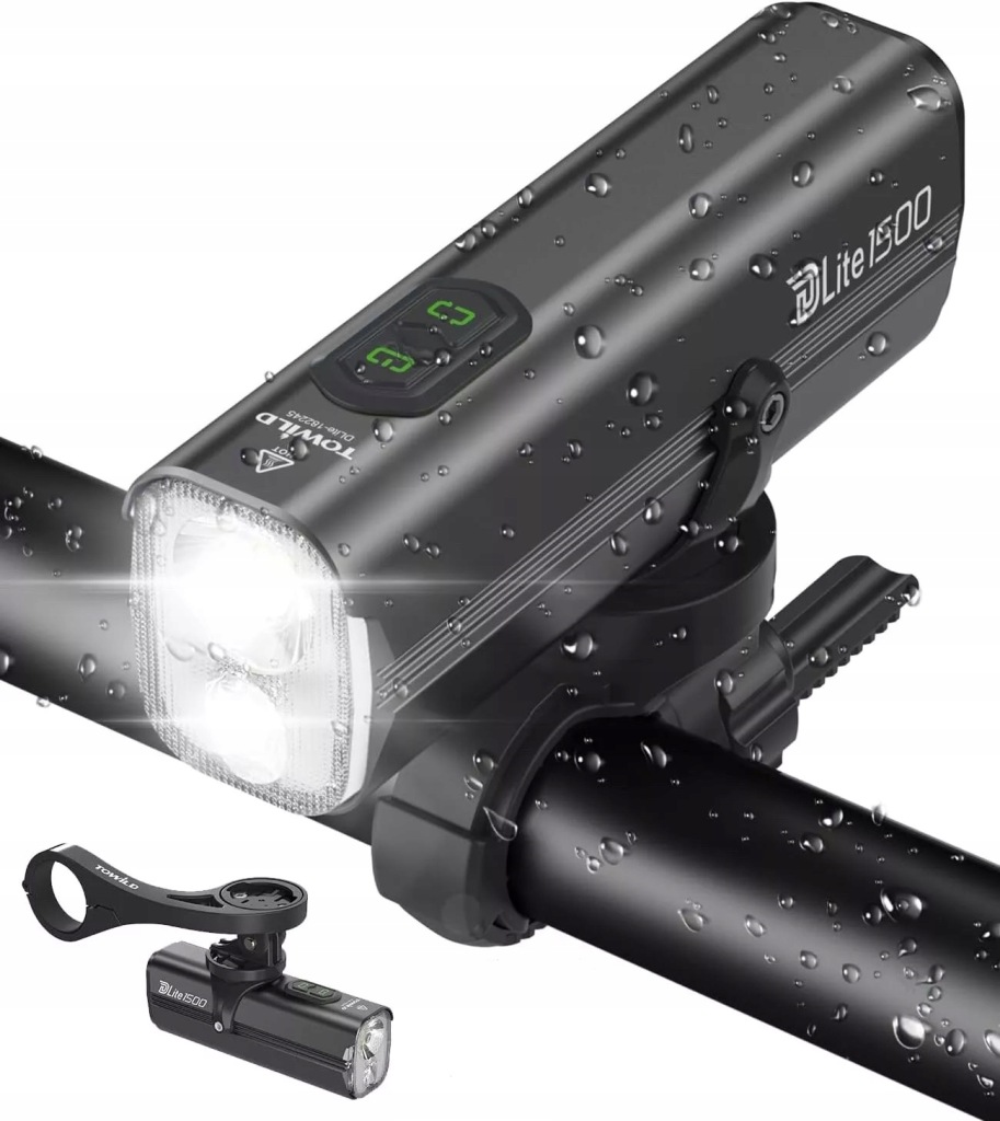 Přední světlo Towild DLite1500, dvojitá Led dioda, 5000 mAh, powerbanka